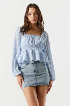 Crinkle Milkmaid Top
