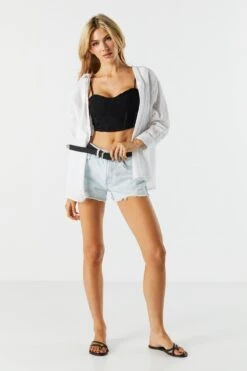 Eyelet Lace Bustier Top -Deals Drape & Denim Store 050403036326 01 2