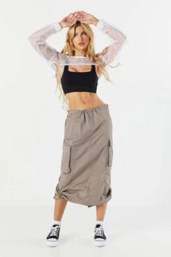 Fishnet Ultra-Cropped Long Sleeve Shrug 11 Fishnet Ultra-Cropped Long Sleeve Shrug -Deals Drape & Denim Store 051031289369 10 3