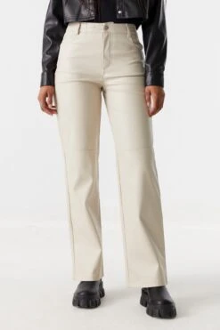 Faux-Leather Wide Leg Pant -Deals Drape & Denim Store 051242631309 25 1