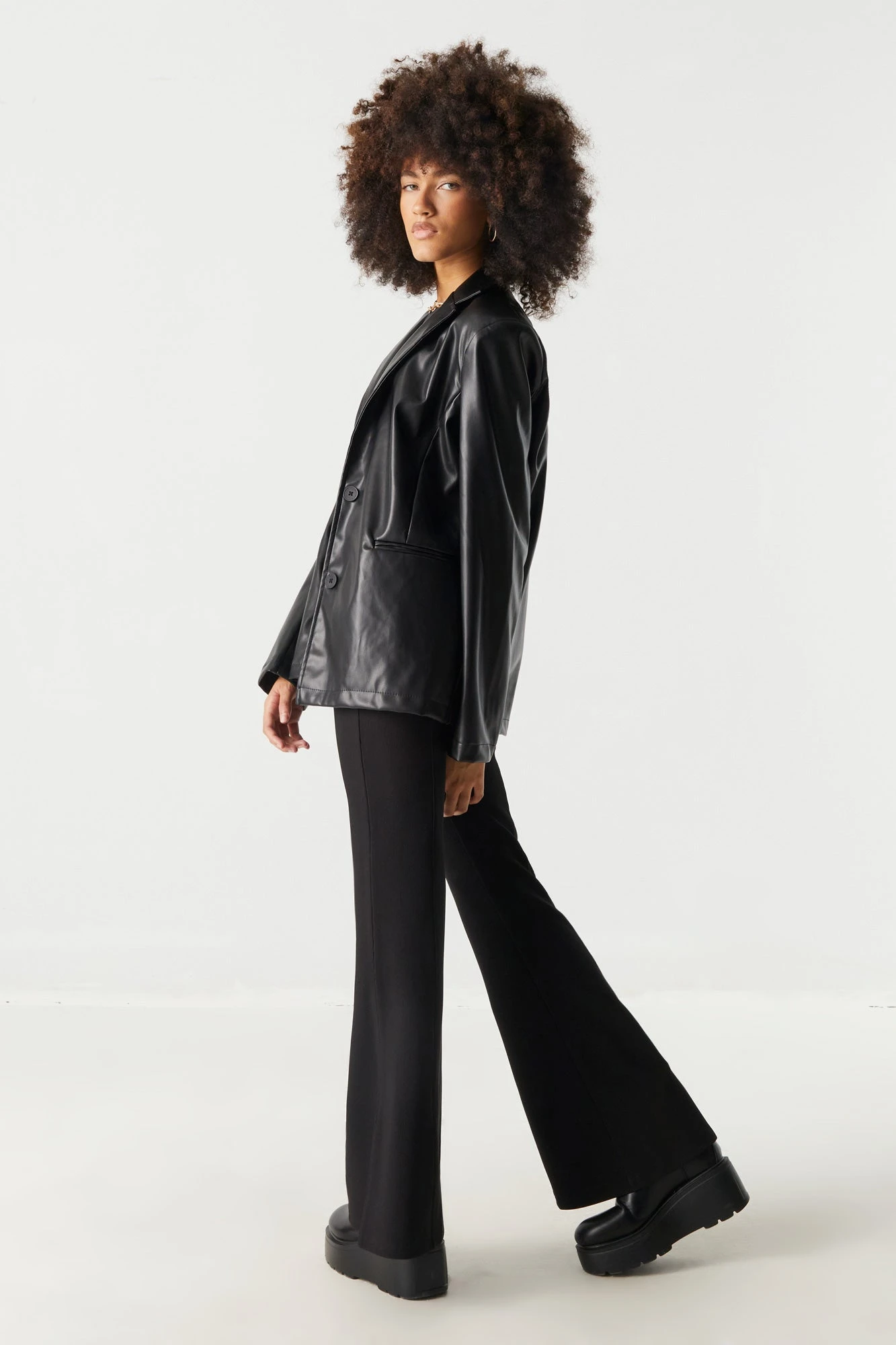 Pull-On Ribbed Flare Pant 3 Pull-On Ribbed Flare Pant - Image 3