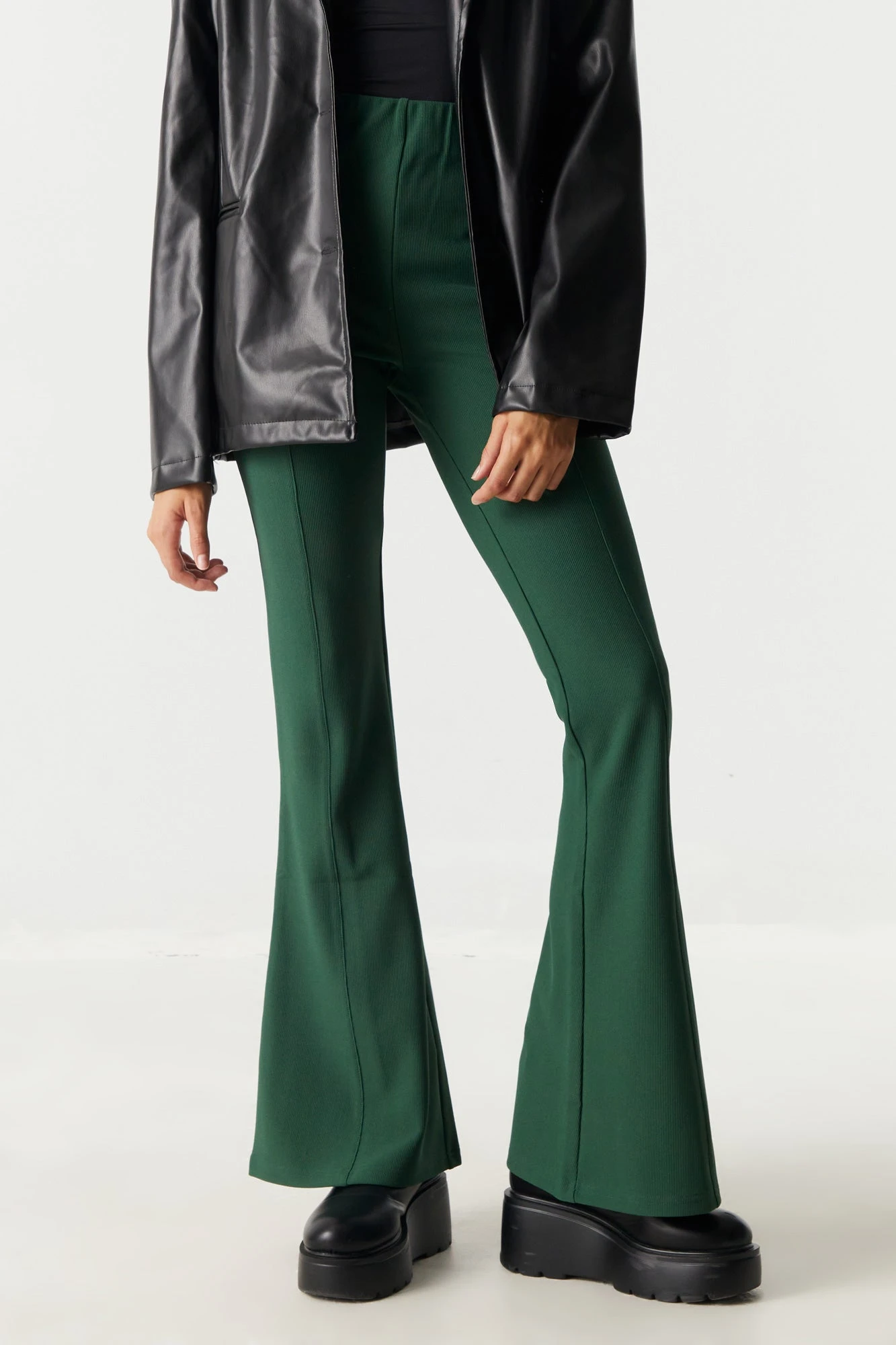 Pull-On Ribbed Flare Pant 11 Pull-On Ribbed Flare Pant - Image 11