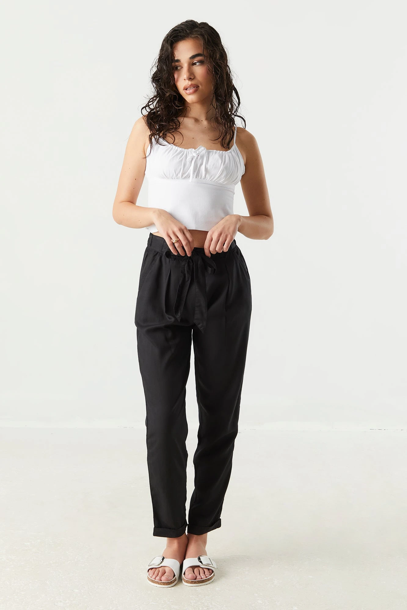 Tencel Paperbag Pant 4 Tencel Paperbag Pant - Image 4