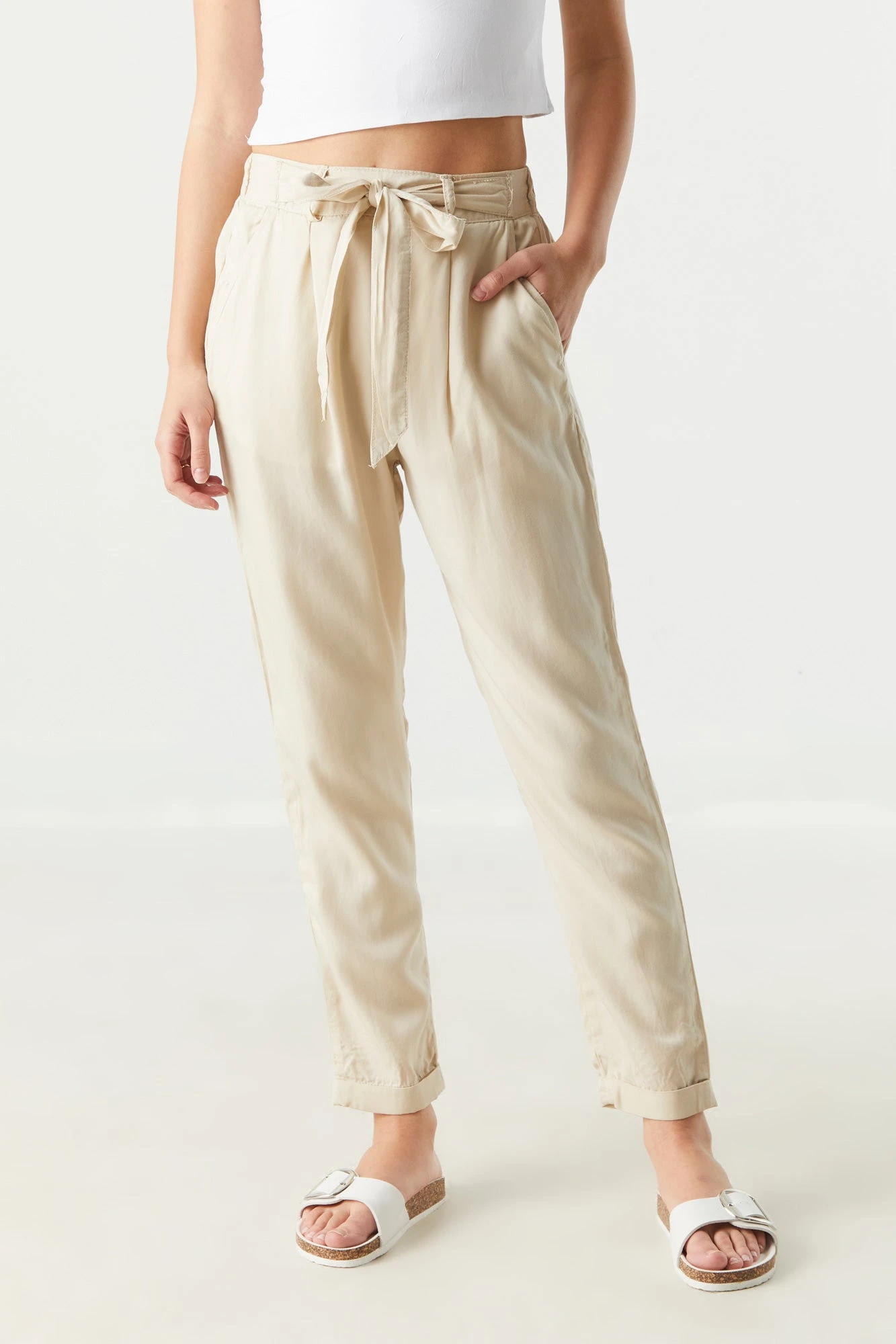 Tencel Paperbag Pant 17 Tencel Paperbag Pant - Image 17