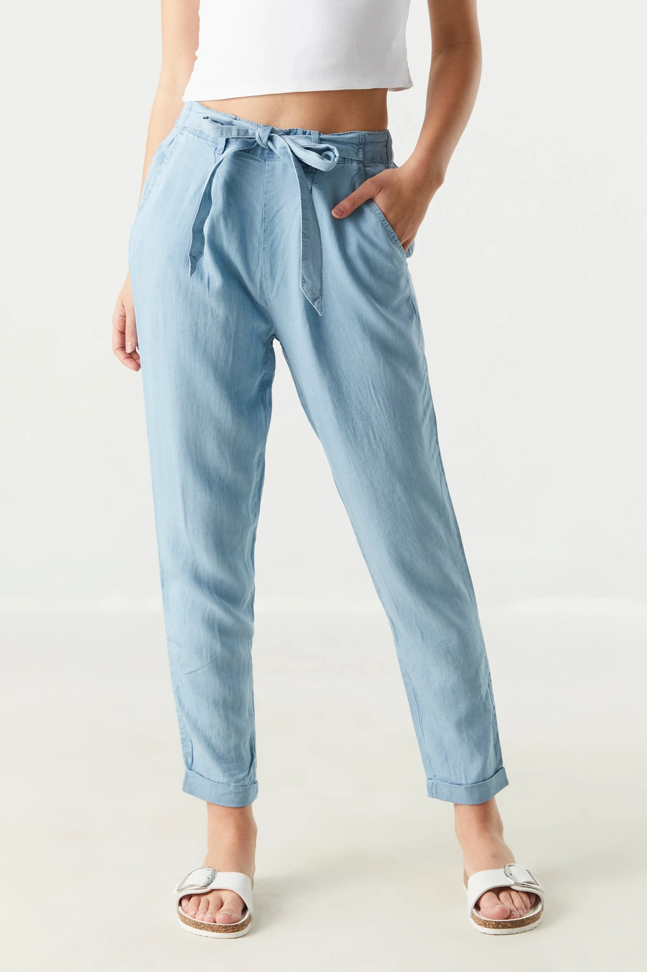 Tencel Paperbag Pant 2 Tencel Paperbag Pant - Image 2