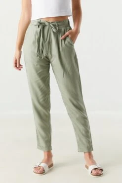 Tencel Paperbag Pant 28 Tencel Paperbag Pant -Deals Drape & Denim Store 051465531243 49 1