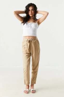 Tencel Paperbag Pant 24 Tencel Paperbag Pant -Deals Drape & Denim Store 051465531243 90