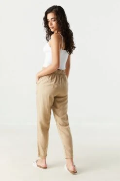 Tencel Paperbag Pant 26 Tencel Paperbag Pant -Deals Drape & Denim Store 051465531243 90 2