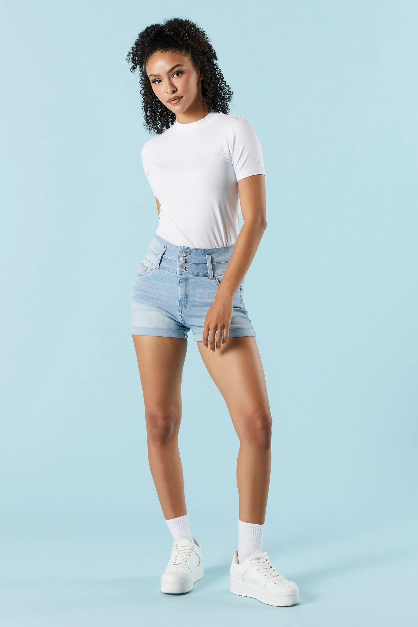 Ibiza Light Wash Denim Short 3 Ibiza Light Wash Denim Short - Image 3