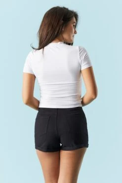 Refuge Coloured Denim Mom Short -Deals Drape & Denim Store 052065534900 01 1