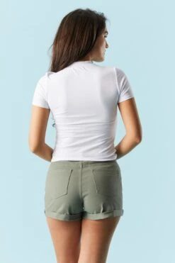 Refuge Coloured Denim Mom Short -Deals Drape & Denim Store 052065534900 90 1