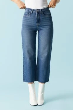 Refuge Dark Wash Crop Wide Leg Jean -Deals Drape & Denim Store 052564641167 39 1