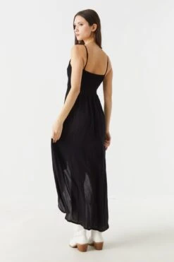 Crochet Top Hi-Low Maxi Dress -Deals Drape & Denim Store 053159980282 01 1