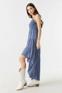 Crochet Top Hi-Low Maxi Dress -Deals Drape & Denim Store 053159980282 39 2