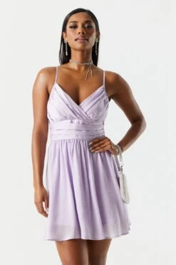 Chiffon Surplice Skater Dress 12 Chiffon Surplice Skater Dress -Deals Drape & Denim Store 053231813711 55