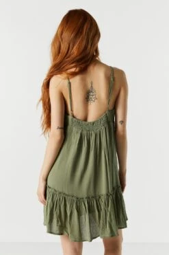 Surplice Tiered Babydoll Dress -Deals Drape & Denim Store 053231833718 31 1