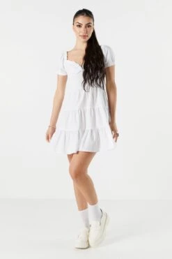 Sweetheart Smocked Tiered Dress 16 Sweetheart Smocked Tiered Dress -Deals Drape & Denim Store 053244066654 10 2