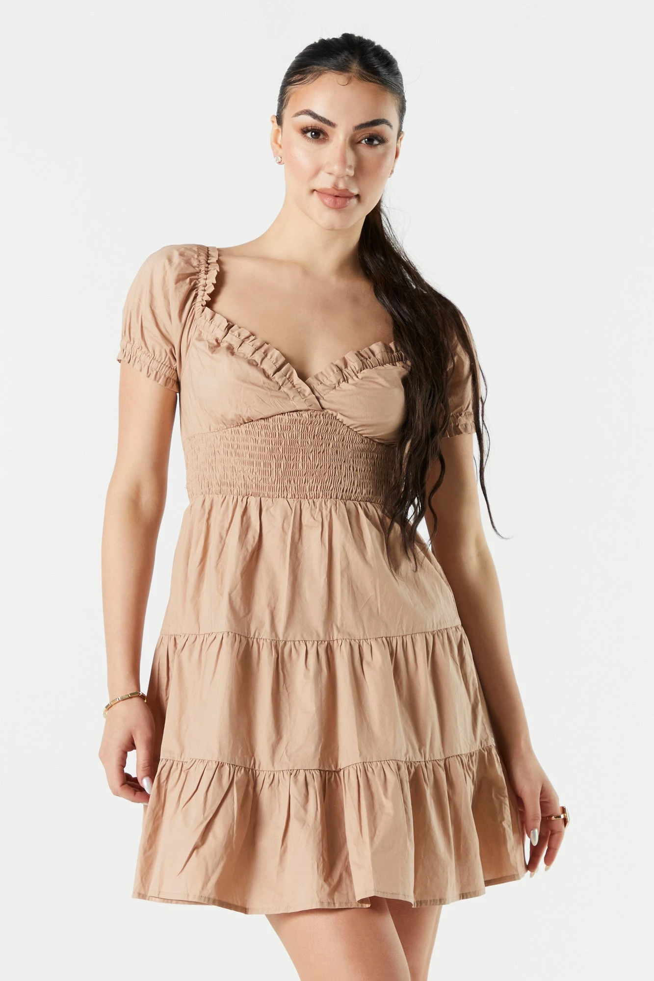 Sweetheart Smocked Tiered Dress 5 Sweetheart Smocked Tiered Dress - Image 5