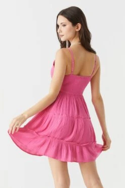 Crochet Top Tiered Mini Dress -Deals Drape & Denim Store 053259980394 85 1