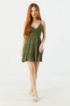 Crochet Tiered Mini Dress -Deals Drape & Denim Store 053259983940 31 2