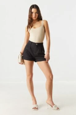 Coloured High Rise Rolled Cuff Short -Deals Drape & Denim Store 053431831339 01 2
