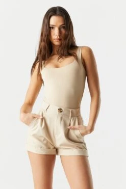 Coloured High Rise Rolled Cuff Short -Deals Drape & Denim Store 053431831339 16