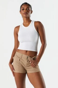 Poplin Low Rise Cargo Short