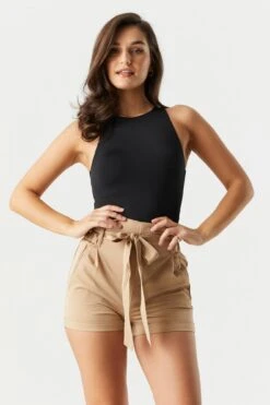 Belted Paperbag Short
