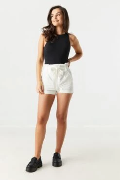 Belted Paperbag Short -Deals Drape & Denim Store 053439074314 35 2