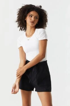 Oversized Pocket Drawstring Short -Deals Drape & Denim Store 053456181348 01 3