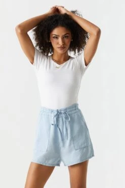 Oversized Pocket Drawstring Short -Deals Drape & Denim Store 053456181348 38 3