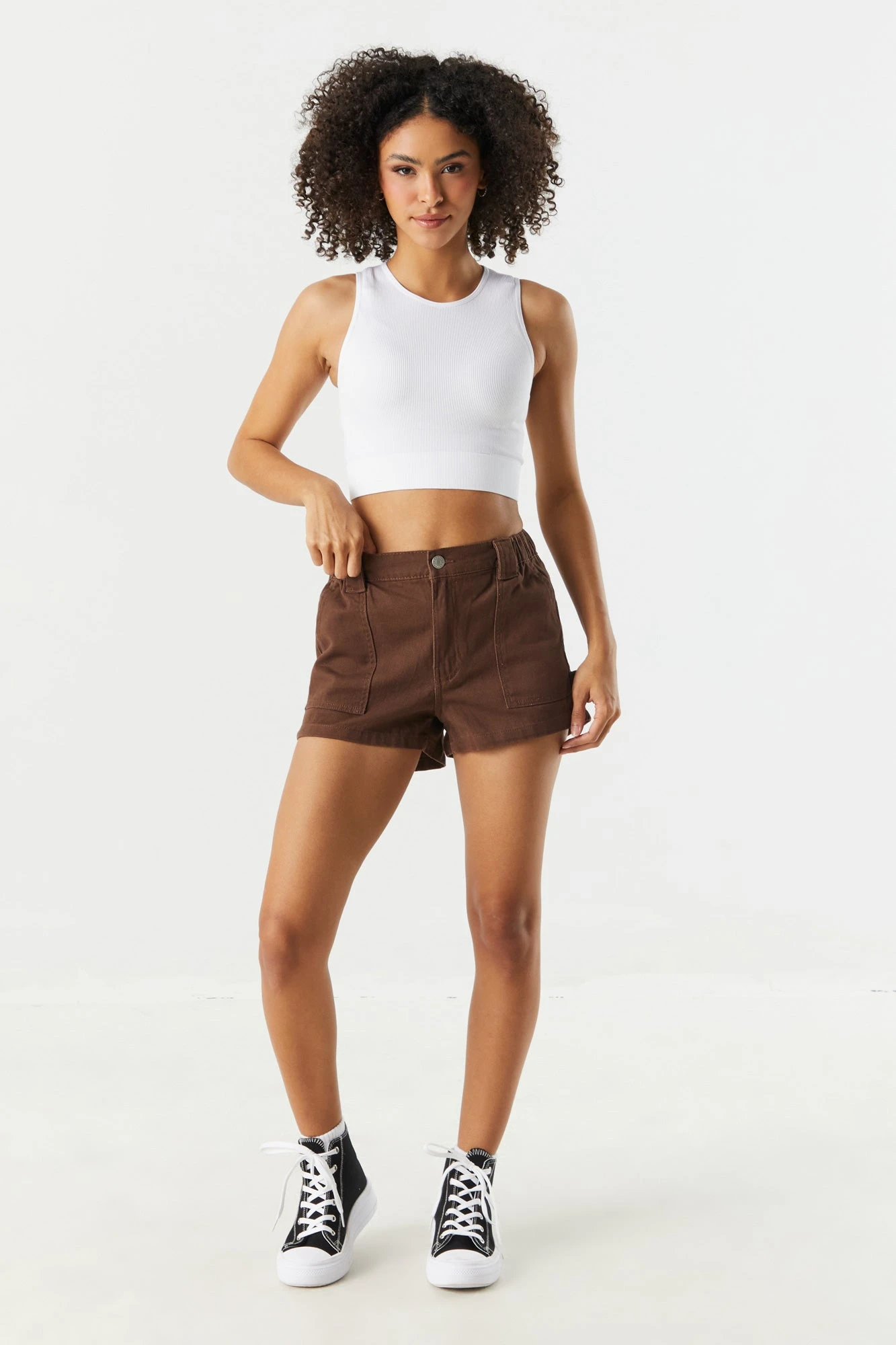 High Rise Denim Carpenter Short 6 High Rise Denim Carpenter Short - Image 6