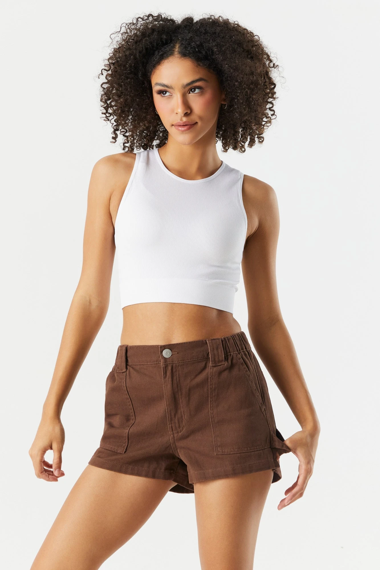 High Rise Denim Carpenter Short 4 High Rise Denim Carpenter Short - Image 4