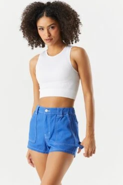 Coloured Denim Carpenter Short