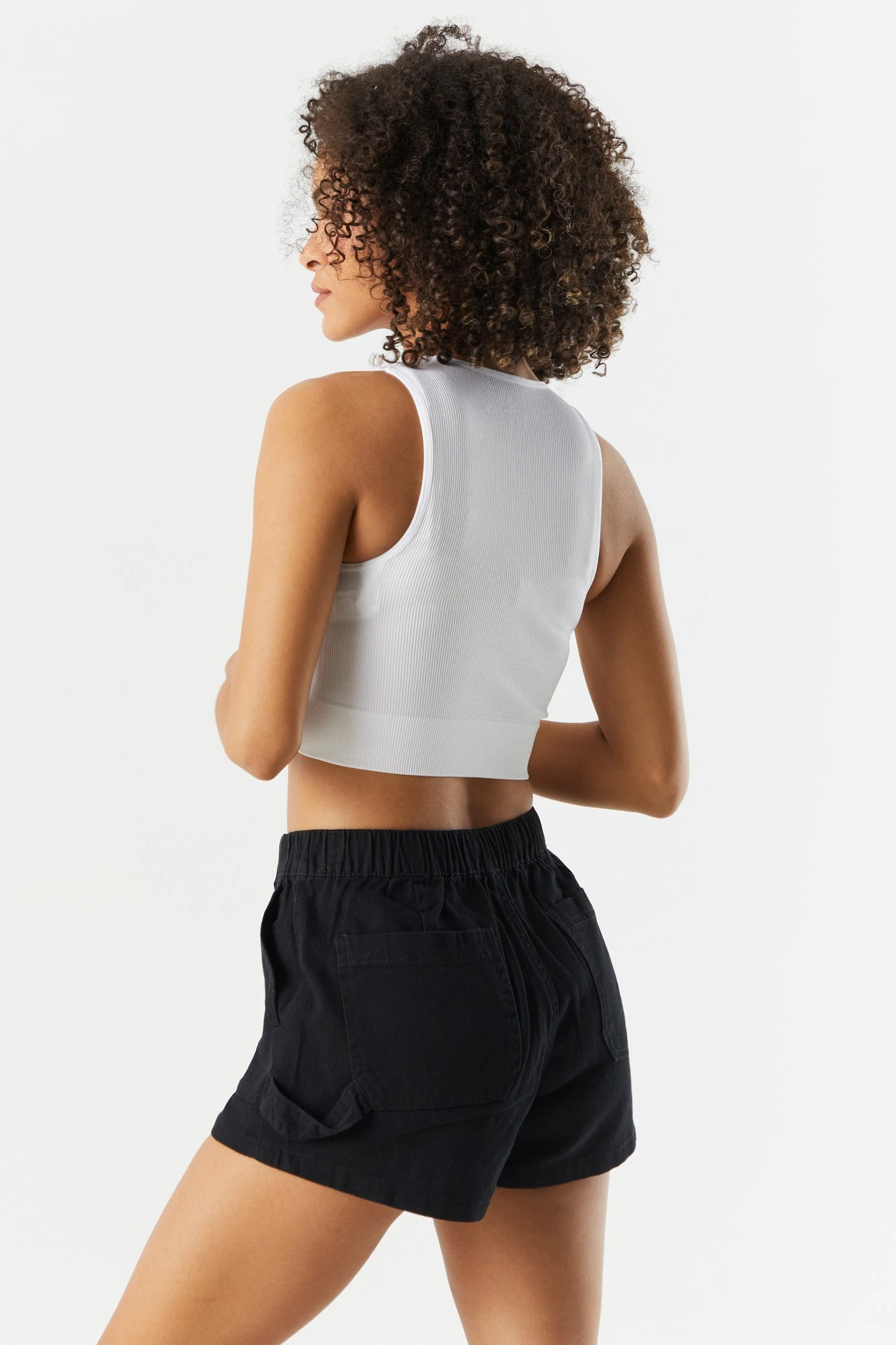 High Rise Denim Carpenter Short 8 High Rise Denim Carpenter Short - Image 8