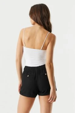 Linen Drawstring Short -Deals Drape & Denim Store 053465532001 01 1 1