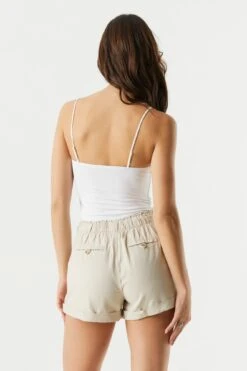 Linen Drawstring Short -Deals Drape & Denim Store 053465532001 24 1 1