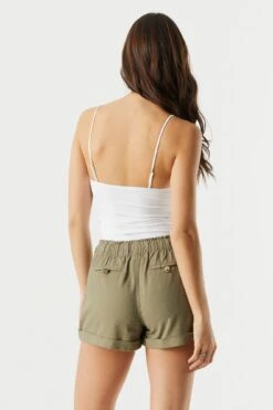 Linen Drawstring Short -Deals Drape & Denim Store 053465532001 31 1 1