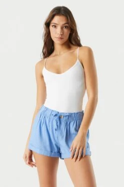 Linen Drawstring Short -Deals Drape & Denim Store 053465532001 40 3