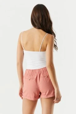 Linen Drawstring Short -Deals Drape & Denim Store 053465532001 87 1 1