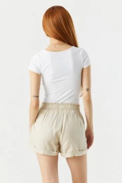 Self Tie Paperbag Short 25 Self Tie Paperbag Short -Deals Drape & Denim Store 053465532317 24 1 1