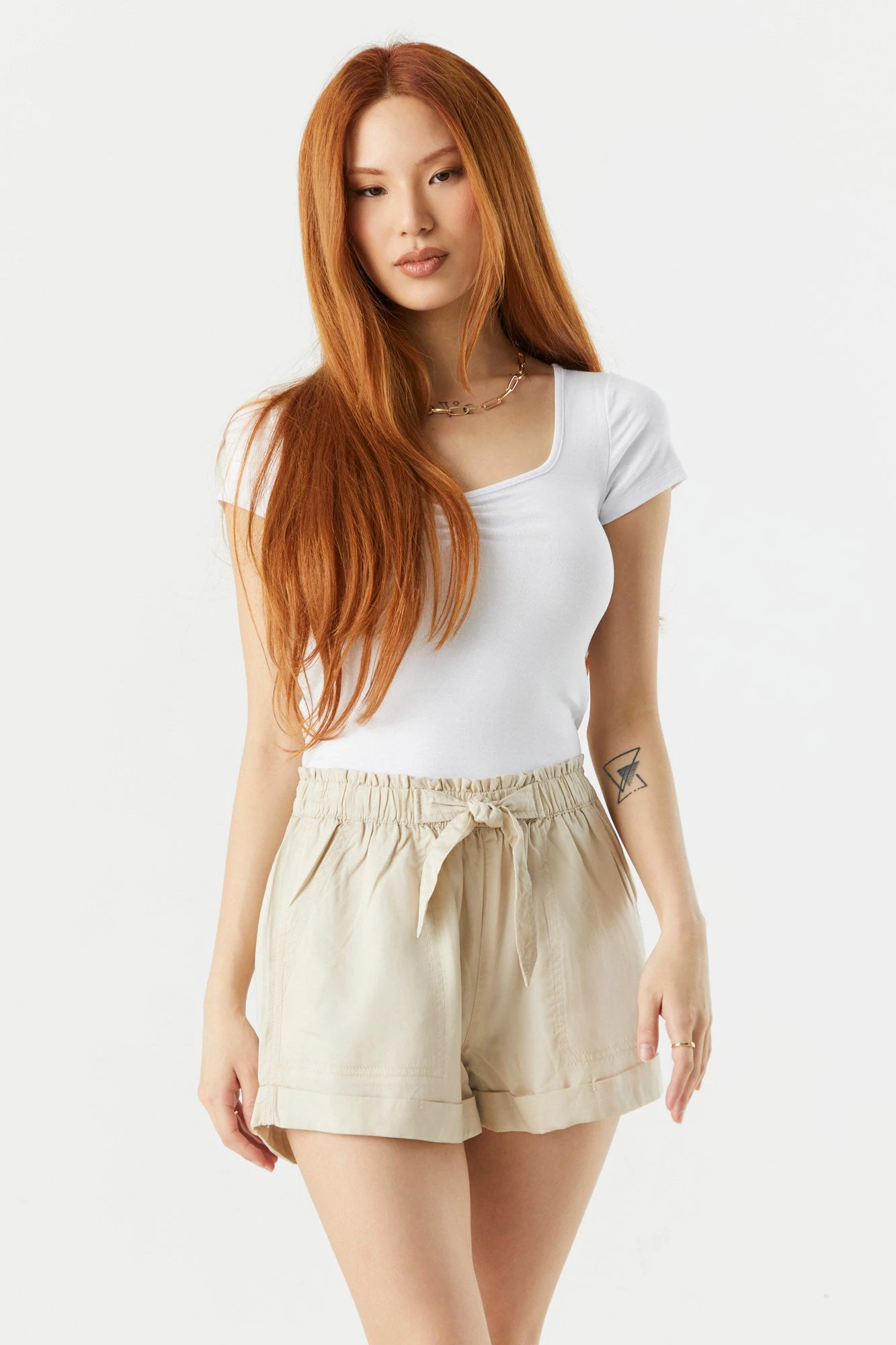 Self Tie Paperbag Short 7 Self Tie Paperbag Short - Image 7