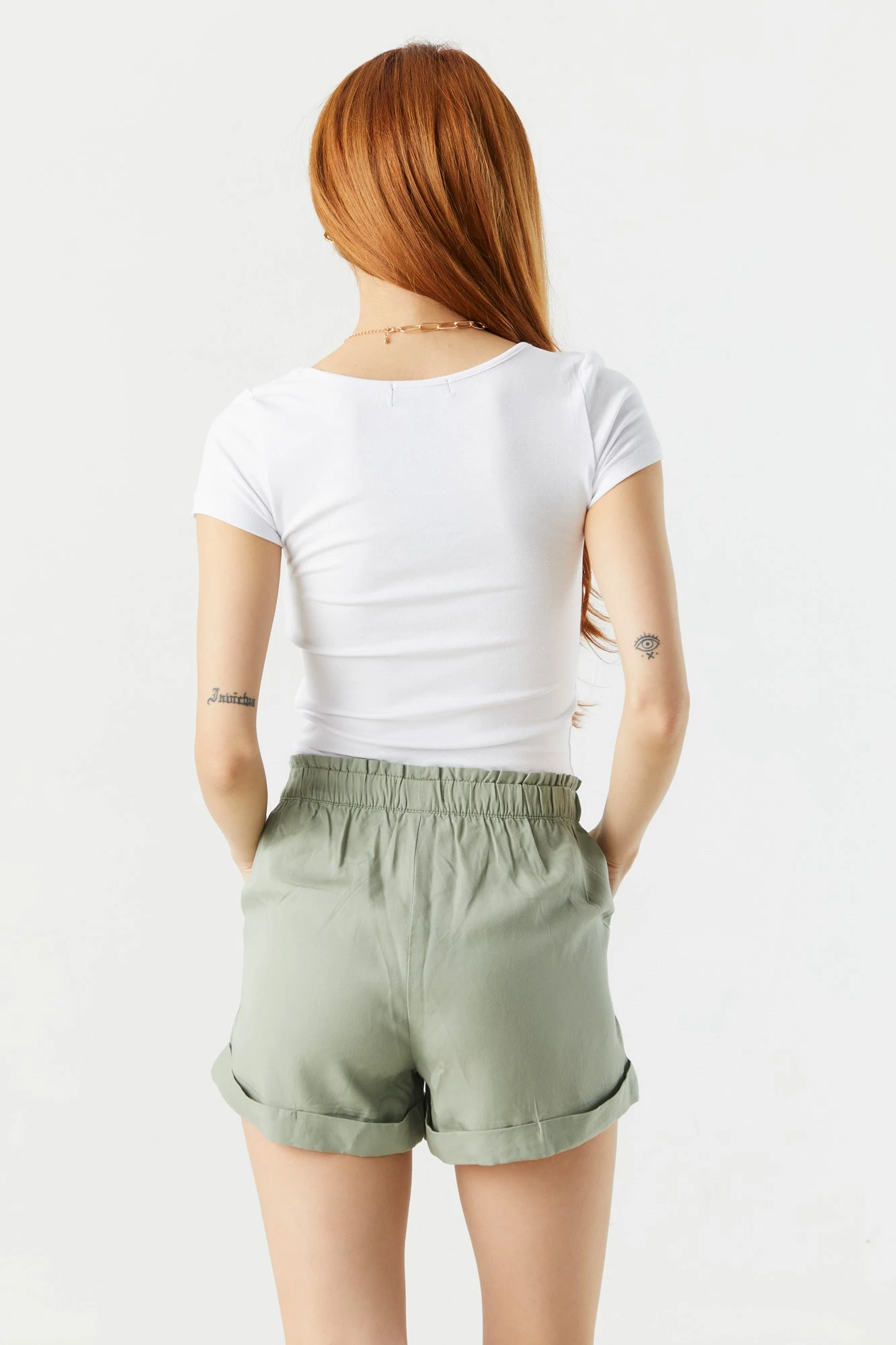 Self Tie Paperbag Short 2 Self Tie Paperbag Short - Image 2