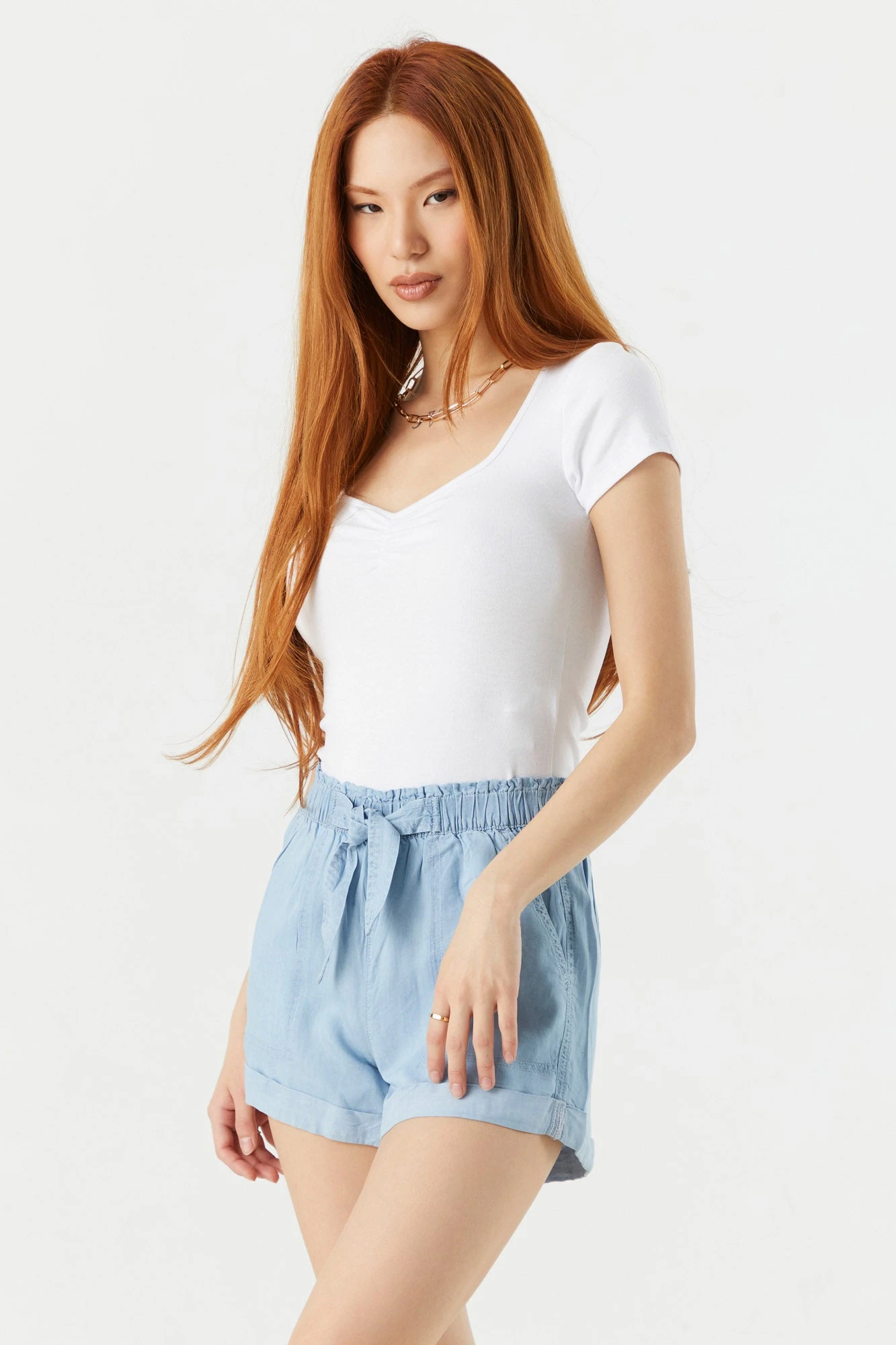 Self Tie Paperbag Short 10 Self Tie Paperbag Short - Image 10