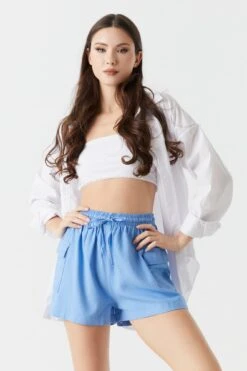 High-Rise Cargo Short 21 High-Rise Cargo Short -Deals Drape & Denim Store 053465533431 40