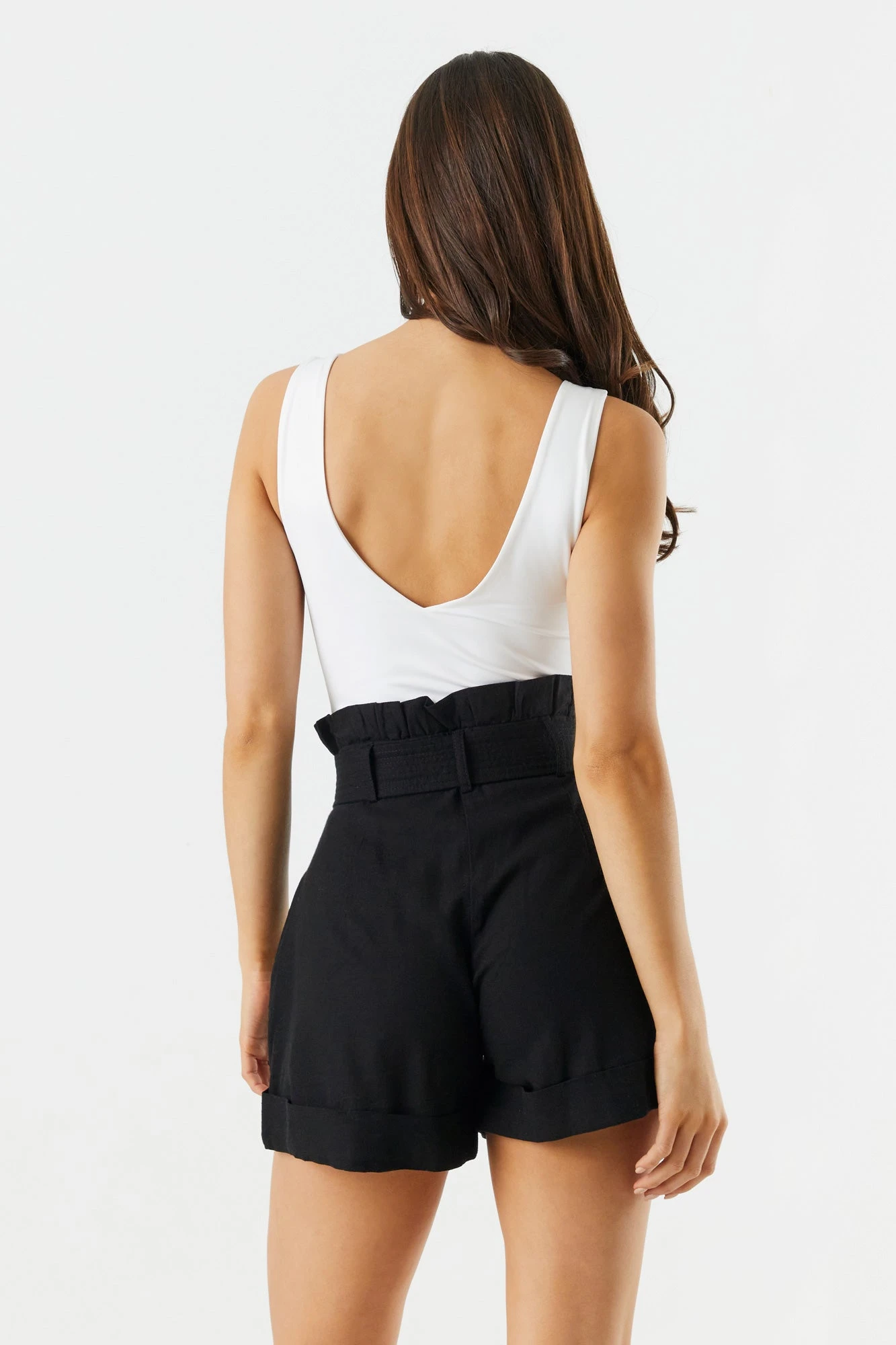 High Rise Belted Paperbag Short 5 High Rise Belted Paperbag Short - Image 5