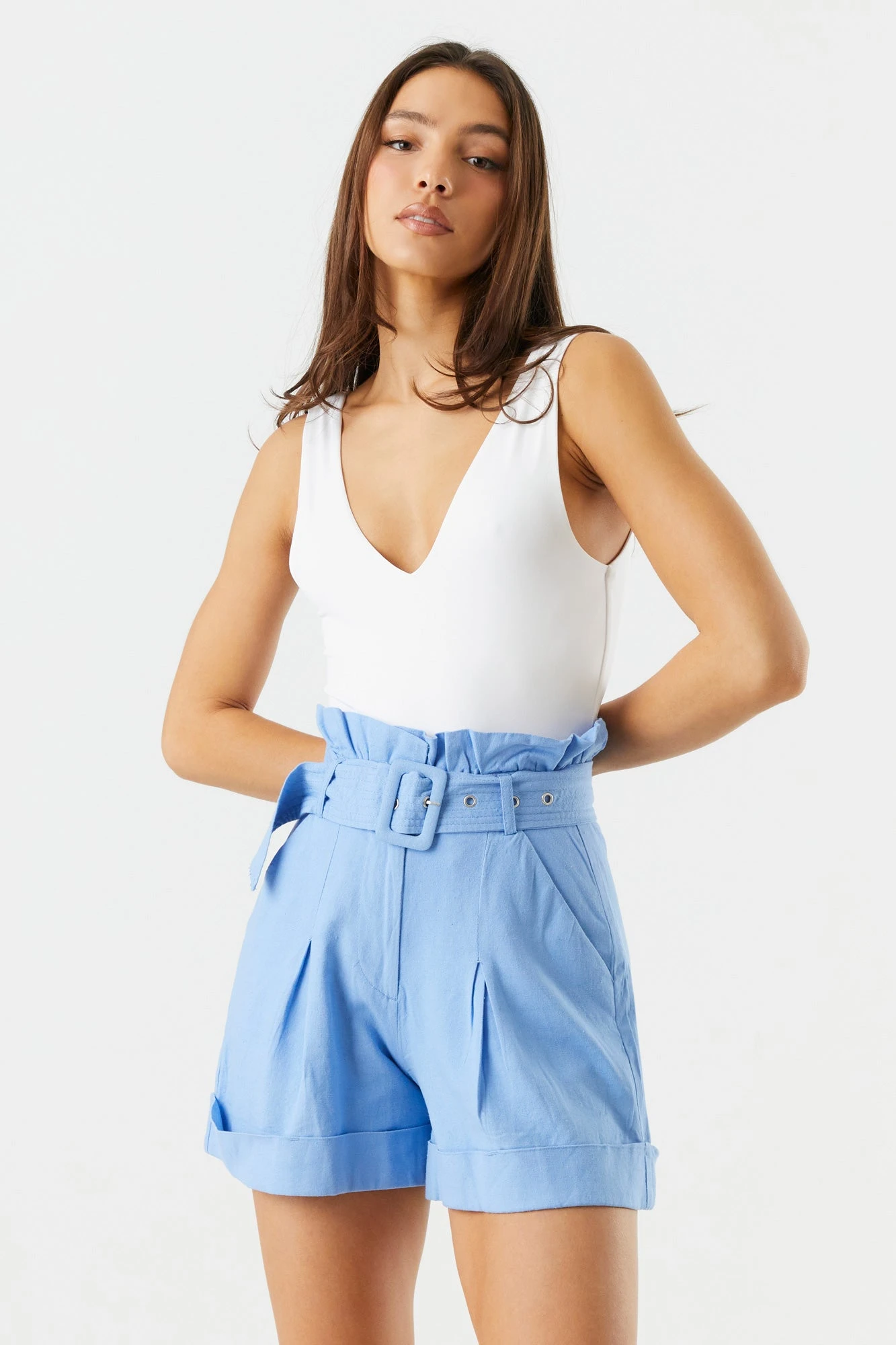 High Rise Belted Paperbag Short 7 High Rise Belted Paperbag Short - Image 7