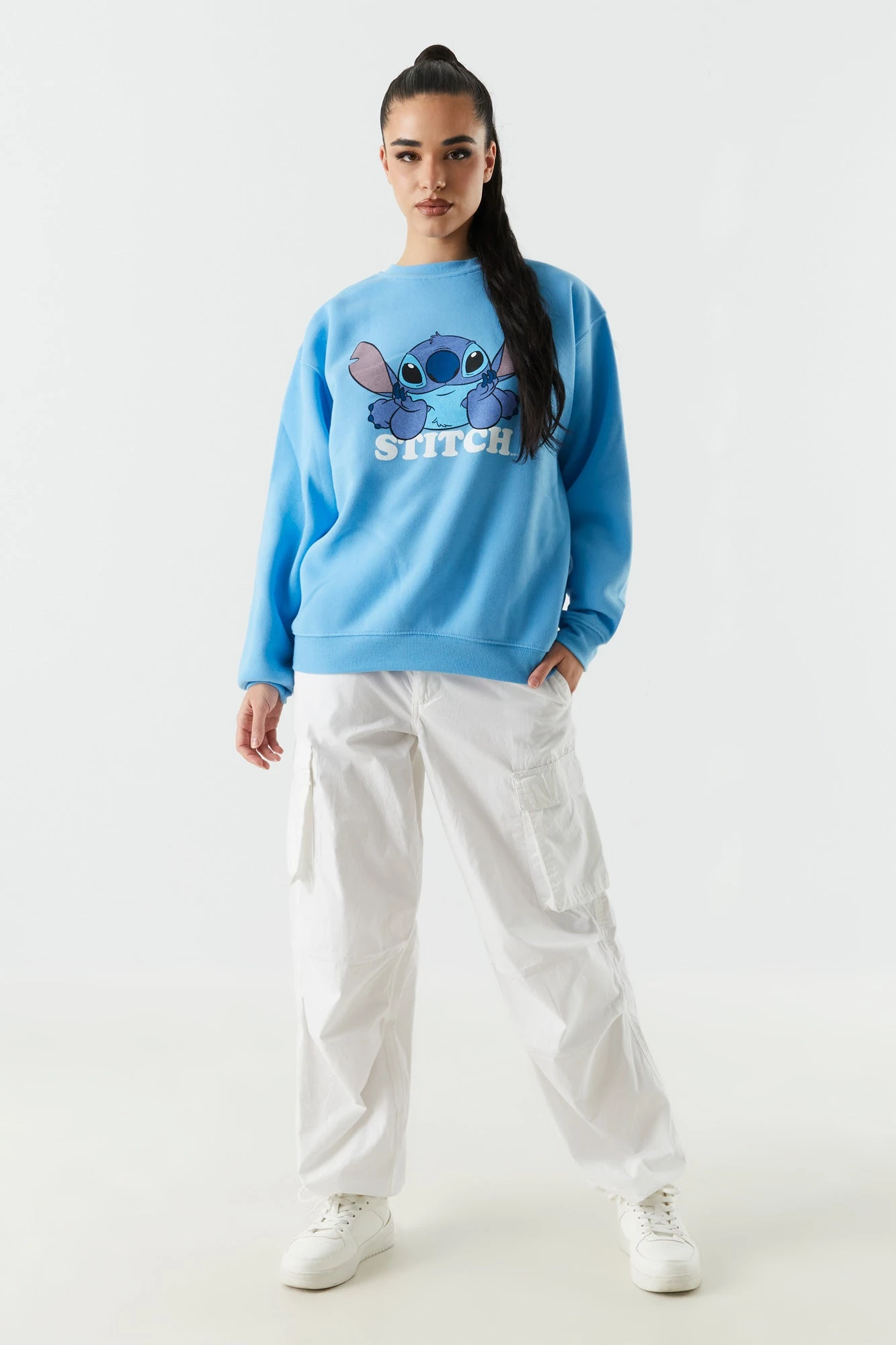 Stitch Graphic Fleece Sweatshirt 3 Stitch Graphic Fleece Sweatshirt - Image 3