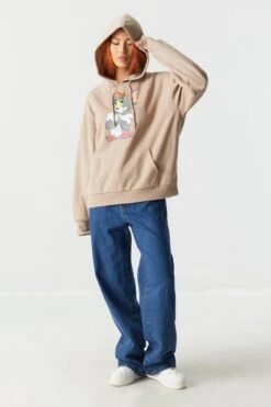 Tom And Jerry Graphic Fleece Hoodie -Deals Drape & Denim Store 053515115584 24 2