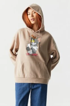 Tom And Jerry Graphic Fleece Hoodie